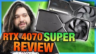 NVIDIA GeForce RTX 4070 Super Review amp Benchmarks vs RTX 4070 RX 7800 XT amp More [upl. by Turnheim]