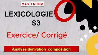 Dérivation composition Lexicologie s3 [upl. by Armillas170]