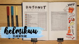 HELMIKUU  Friends theme  bullet journal 2020 [upl. by Enait180]