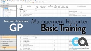 Management Reporter Basic Training  How to Start Using MR for Dynamics GP [upl. by Amber]