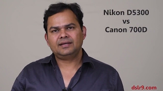 Nikon D5300 vs Canon 700D Comparison Hindi [upl. by Franchot890]