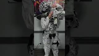 Airsoft budget snow ghillie loadout under 30 [upl. by Rellim191]