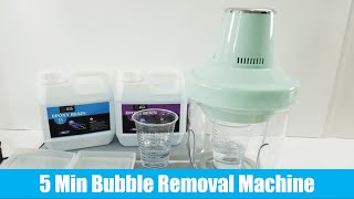 Remove Bubbles from Resin with Vacuum Degassing Machine Experiment [upl. by Voltz588]