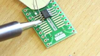 127mm pitch SOIC SMD IC Soldering [upl. by Wampler]