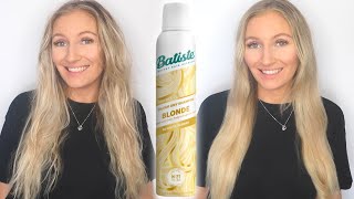 BATISTE BRILLIANT BLONDE DRY SHAMPOO REVIEW  AFFORDABLE DRY SHAMPOO DEMO amp REVIEW [upl. by Roeser295]