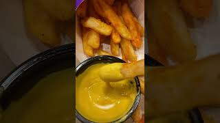 NACHO FRIES SEASONED FRIES WITH NACHO CHEESE DIPPING 🫕🍟YUMMY😋 food shorts trending [upl. by Carlie]