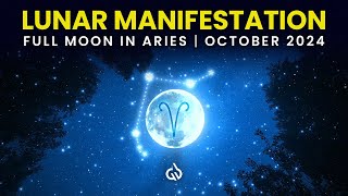 Full Moon in Aries Manifestation Meditation  October 2024 Full Moon Meditation Hunters Moon [upl. by Erdei]