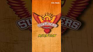 Sun Risers Hydrabad Retention 2025  SRH  IPL Retention  IPL Auction [upl. by Ecirtnom]