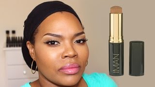 REVUE Fond de Teint stick IMAN Cosmetics [upl. by Ylam566]