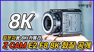 유쾌한생각 입문자용 8K 시네마 카메라 Z CAM E2 F8의 8K 실제 화질을 공개합니다 [upl. by Younger]