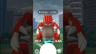 Worlds First Groudon🔥🦖Raid Of September Month Is Here pokemon shorts trending groudon shiny [upl. by Gayel814]