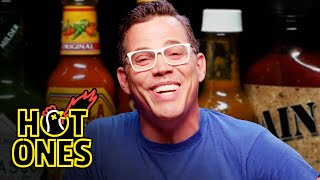 SteveO Takes It Too Far While Eating Spicy Wings  Hot Ones [upl. by Elcin]