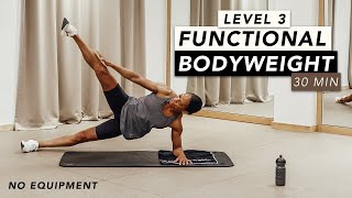 HOME WORKOUT  FUNCTIONAL BODYWEIGHT LEVEL 3  REBECCA BATHEL [upl. by Mharba]