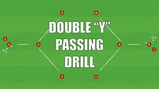 Double quotYquot Passing Drill  FootballSoccer [upl. by Tut]