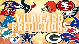 NFL Wild Card Predictions nflplayoffs [upl. by Geesey]