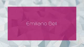 Emiliano Bell  appearance [upl. by Ginni530]