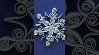 Quilling Snowflake Tutorial  Free Pattern short [upl. by Nyla]