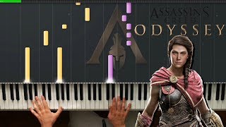 Assassins Creed Odyssey Main Theme  Beautiful Piano Tutorial [upl. by Sabrina]