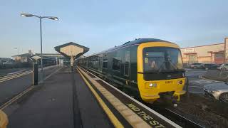 Class 166 GWR Departing Chippenham greatwesternrailway [upl. by Klement327]