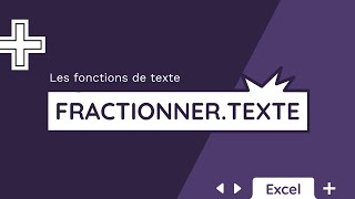 La fonction FRACTIONNERTEXTE  Tuto Excel [upl. by Armbruster]