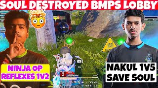 SouL NINJA JOD amp NAKUL Duo Destroying BMPS Lobby 🔥 SouLNAKUL 1V5 😱 iQOOSouLNINJA 1v2 🚀 SouLMANYA 1V3 [upl. by Auoz]