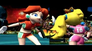 Super Mario Strikers  Daisy vs Peach [upl. by Atiuqihc48]