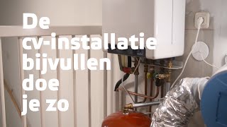 De cvinstallatie bijvullen doe je zo [upl. by Laban]