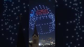 Broncosthemed drone show lights up Denver skyline [upl. by Elison]