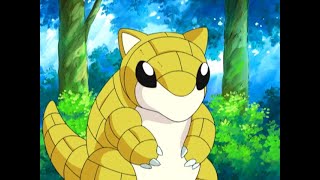 027 Sandshrews first appearance in the anime shorts pokemon anime [upl. by Ahsym]