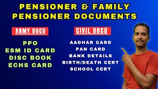 PENSION DOCUMENT FOR SPARSH AND FAMILY PENSIONER DETAILS defencepensioners familypensioners orop [upl. by Ike]