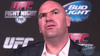 Dana White UFC Fight Night 27 PostFight Scrum [upl. by Akimert972]