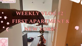 weekly vlog 2  First Apartment amp New York [upl. by Annoel670]