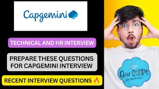 Capgemini interview questions  Capgemini interview experience actual interview questions prepare [upl. by Oicul]