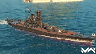 IJN Yamato  Old Battleship but can still fight Modern Ships  Modern Warships [upl. by Suoivatnom866]