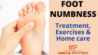 Foot Numbness  Treatment Exercises and Home Care for Foot Numbness  In Hindi  Mera Physio [upl. by Jameson]