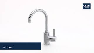 Grohe Eurosmart Cosmopolitan L single lever bath mixer 32830000 [upl. by Yekcaj762]