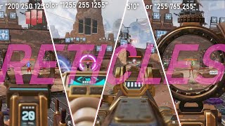 Neon Reticles in Apex legends  How to Apply Custom Reticles [upl. by Richia]