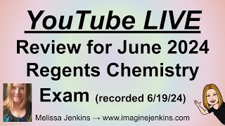 Quick Regents Chemistry Live REVIEW 2024 [upl. by Silvan]