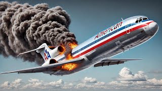 ¡Se incendia SEGUNDOS después del despegue Vuelo americano 1400 [upl. by Toiboid]