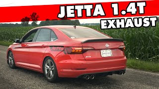 MK7 Jetta 14T Catback Exhaust System Sounds  ECS Tuning Product Highlight [upl. by Papert]