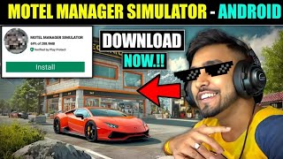 how to download 😱motel manager simulator in android  BIGLEEBHAI  motelmanagersimulator [upl. by Adnilre605]