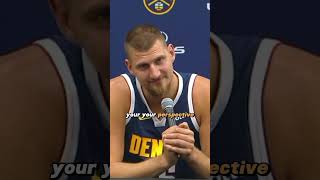 Nikola Jokic is NOT a fan of Nuggets media day 😂 [upl. by Ekud]