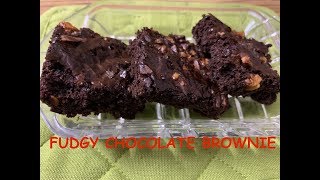 FUDGY CHOCOLATE BROWNIE RECIPE  TASTY KHAANA [upl. by Rap755]