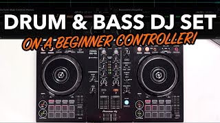 DJ drops a Drum amp Bass mix on beginner Pioneer controller [upl. by Moll759]