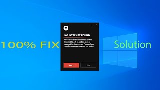 FIX quotNo Internet Foundquot Error in ValorantRiot Games [upl. by Ailaham429]