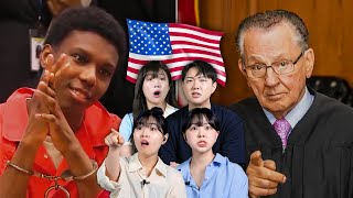 Koreans React To US Craziest Court Cam  KATCHUP [upl. by Stalder]