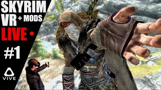 RageMaster vs SKYRIM VR  Livestream 1 Setup Testing amp Sidequesting [upl. by Lyons]