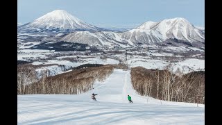 Rusutsu Resort blue Trail Back to ski lift March 24 2024 [upl. by Aniuqal]