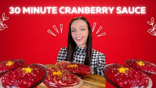 30 Minute Cranberry Sauce [upl. by Silber475]