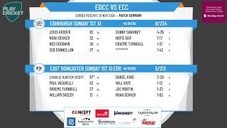 East Doncaster Sunday 1st XI 3rd XI v Edinburgh Sunday 1st XI [upl. by Clevey622]